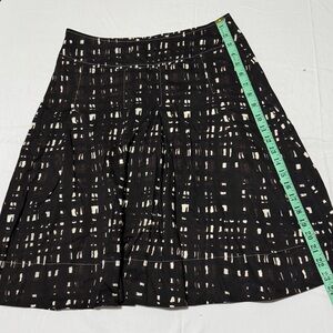 New York & Company Black Pleated Knee-Length Skirt